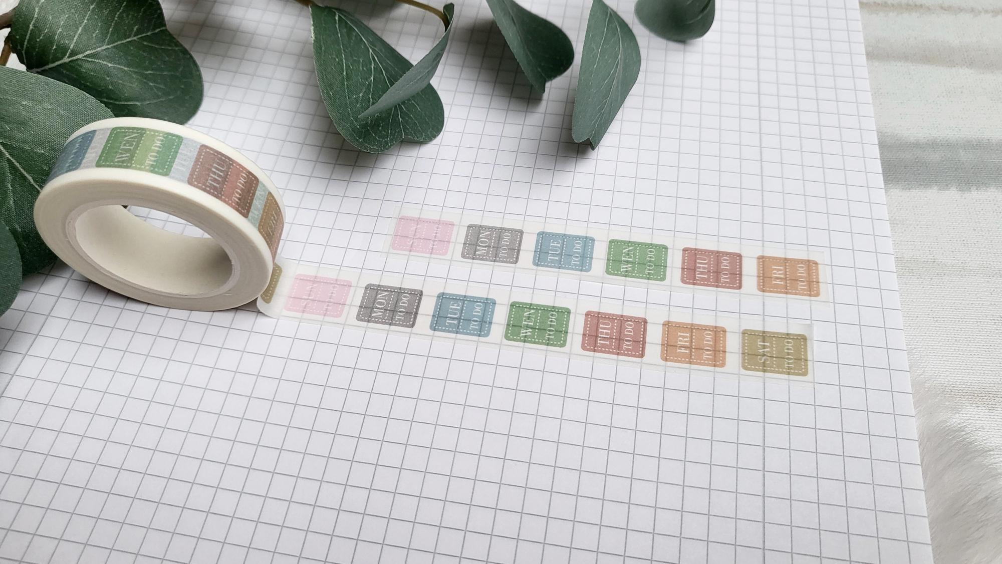 Washi Tape Wochentage